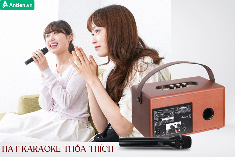 Ca hát mọi lúc với giắc cắm micro và khả năng tinh chỉnh Echo, Volume trên mic