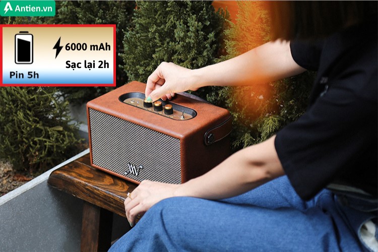 Thỏa sức tận hưởng thứ âm thanh giàu năng lượng với viên pin tới 5 giờ