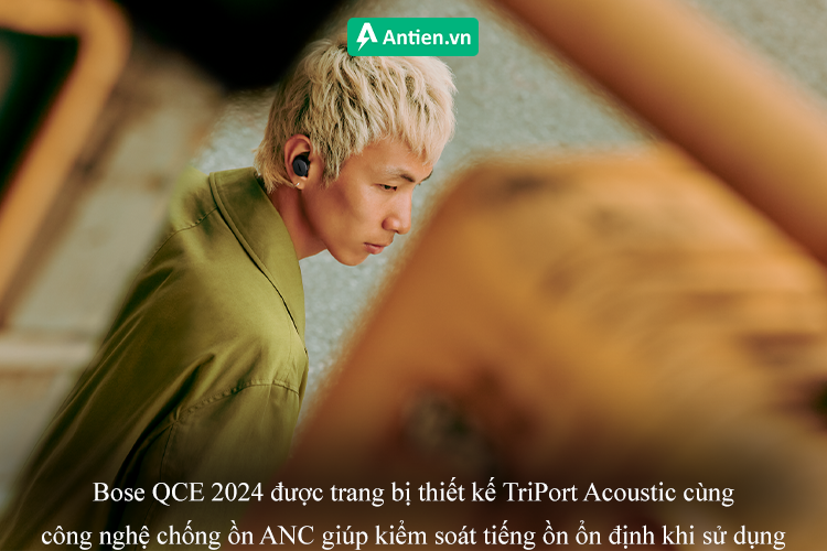 Bose QCE trang bị công nghệ chống ồn ANC cùng thiết kế TriPort Acoustic