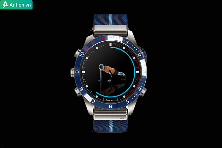 Dễ dàng theo dõi và tập theo những động tác được mô phỏng sống động trên cổ tay