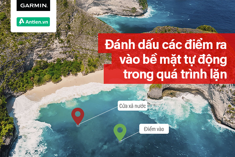 Đánh dấu điểm ra vào bề mặt tự động trong khi lặn nhờ GPS
