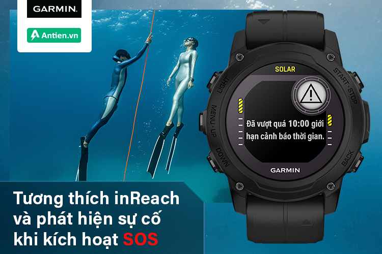 Tương thích với bộ giao tiếp vệ tinh InReach và gửi nhận tin nhắn, kích hoạt SOS