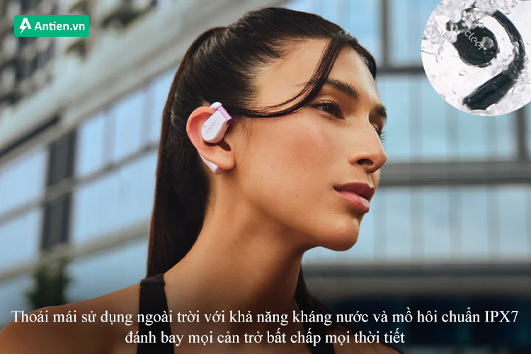 Thoải mái sử dụng ngoài trời với chuẩn kháng nước IPX7