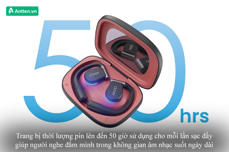 Sử dụng cả ngày dài với thời lượng pin lên đến 50 giờ