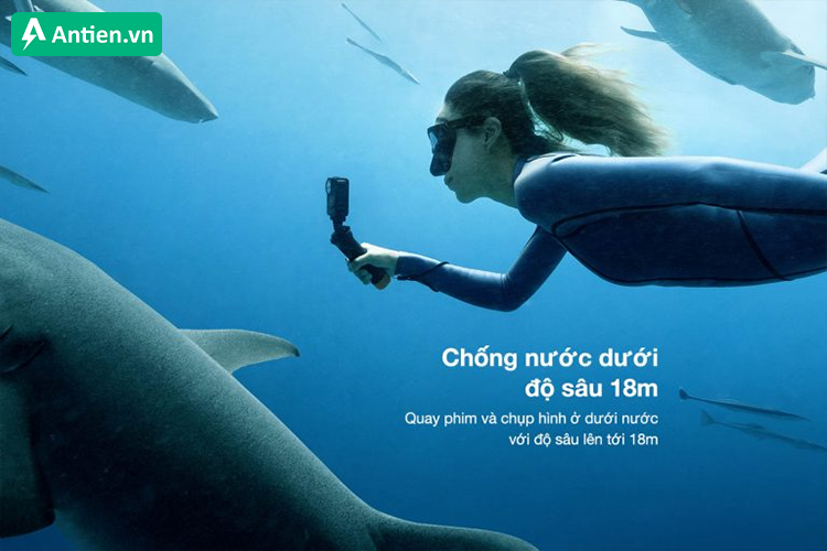 Nắm trọn mọi khoảnh khắc với khả năng chống nước lên đến 18m