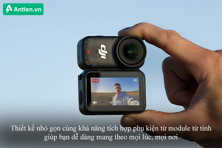 Thiết kế nhỏ gọn trong lòng bàn tay, giúp bạn dễ dàng mang theo bên mình mọi lúc