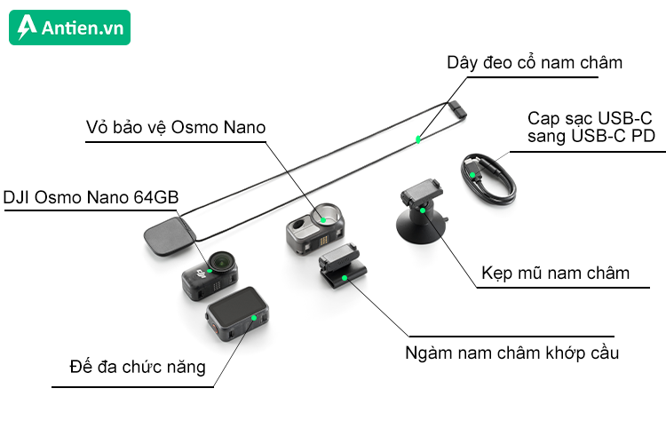 DJI Osmo Nano 64GB: Trọn bộ để bạn sẵn sàng sáng tạo
