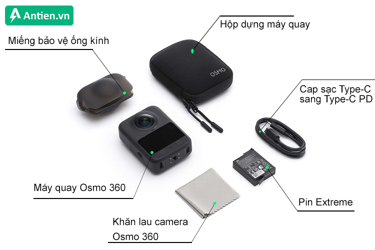 DJI Osmo 360 Standard Combo - Đầy đủ cho mọi hành trình