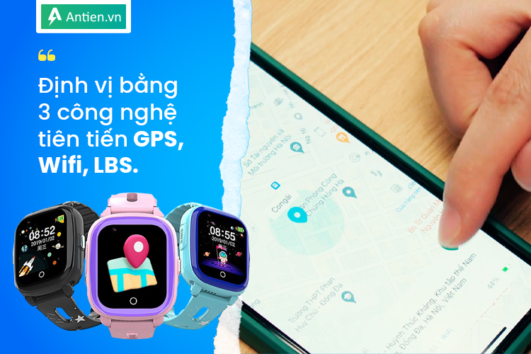 Wonlex CT10 định vị nhanh bằng 3 công nghệ hiện đại nhất thế giới