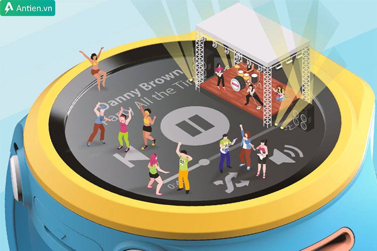 Lưu trữ tới 1.500 bài hát trên thế hệ đồng hồ R1S