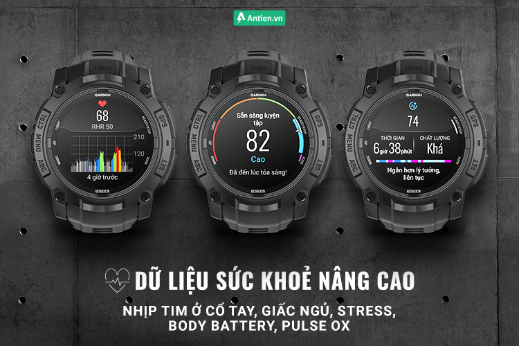 Instinct 3 Tactical sức khoẻ