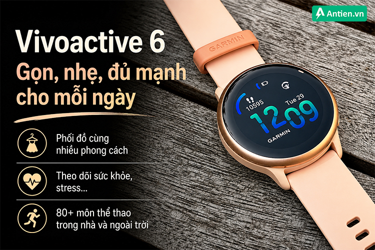 Vivoactive 6 cùng bạn khởi đầu hành trình sống khoẻ và tập luyện