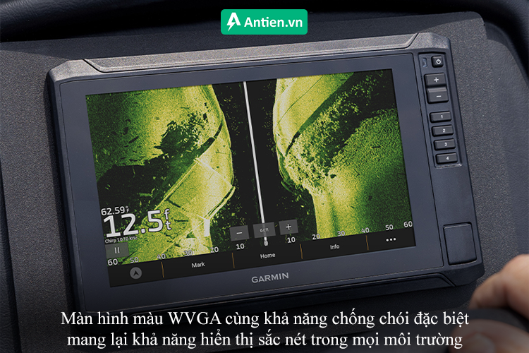 Màn hình màu WVGA cùng khả năng chống chói cho khả năng hiển thị sắc nét