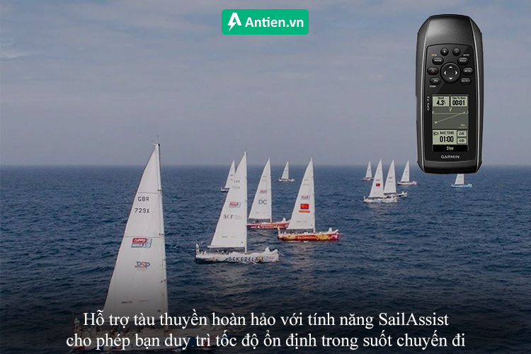 Hỗ trợ tàu thuyền hoàn hảo với tính năng SailAssist