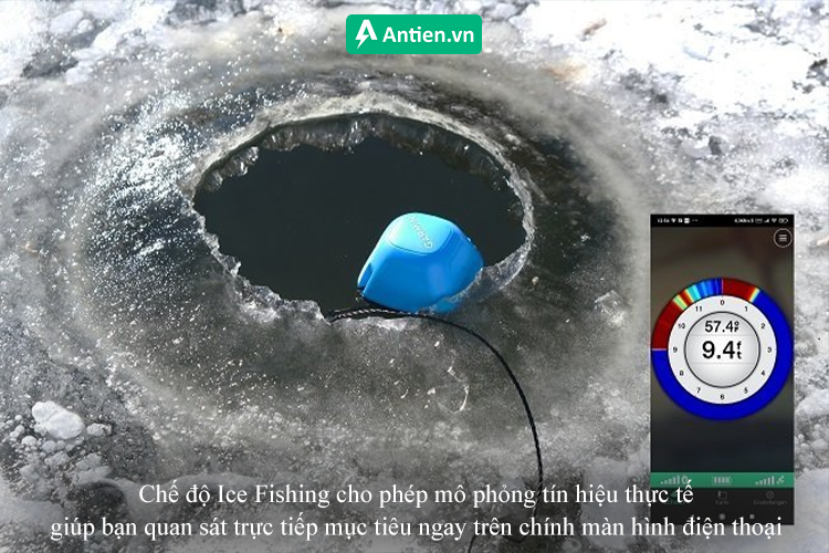 Câu cá trên băng thoải mái với chế độ Ice Fishing