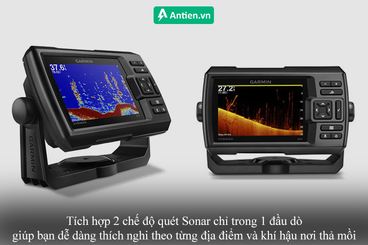 Tích hợp 2 chế độ quét Sonar chỉ trong 1 đầu dò