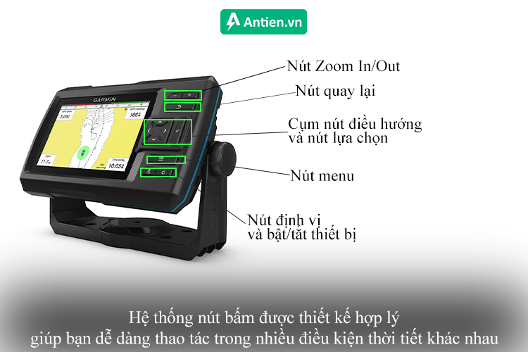Hệ thống nút bấm cho khả năng thao tác dễ dàng