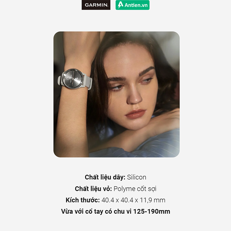Vivomove Trend sở hữu kích thước nhỏ, vừa vặn trên cổ tay để cô nàng thoải mái thể hiện phong cách