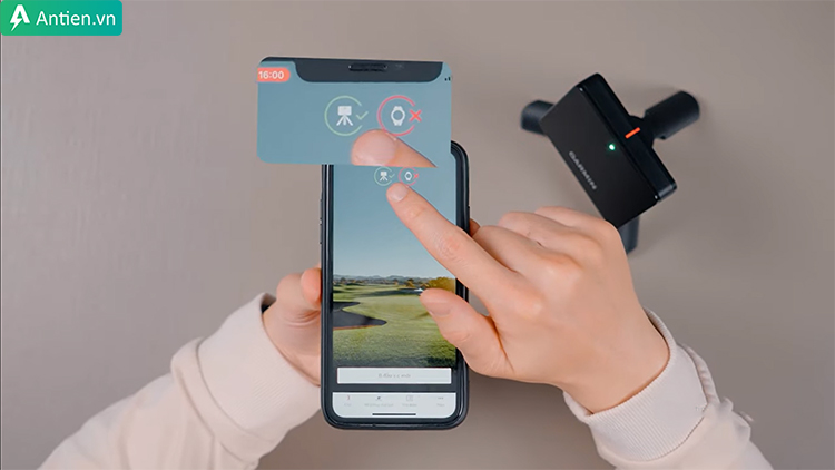 Kiểm tra trên điện thoại đã kết nối được với thiết bị R10