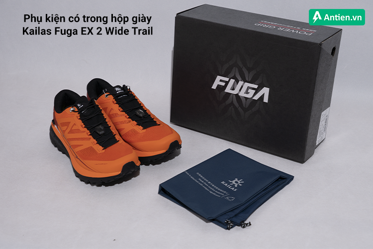Phụ kiện có trong hộp giày Kailas Fuga EX 2 Wide Trail