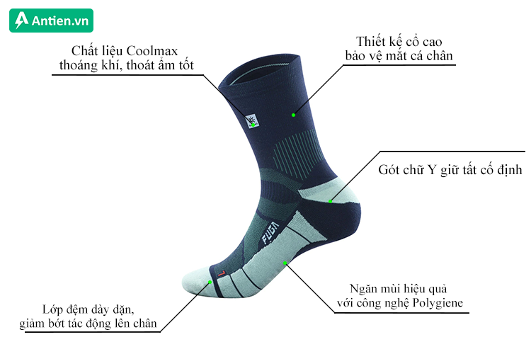 Thông tin tất  dài chạy bộ nam/nữ Kailas Trail Running