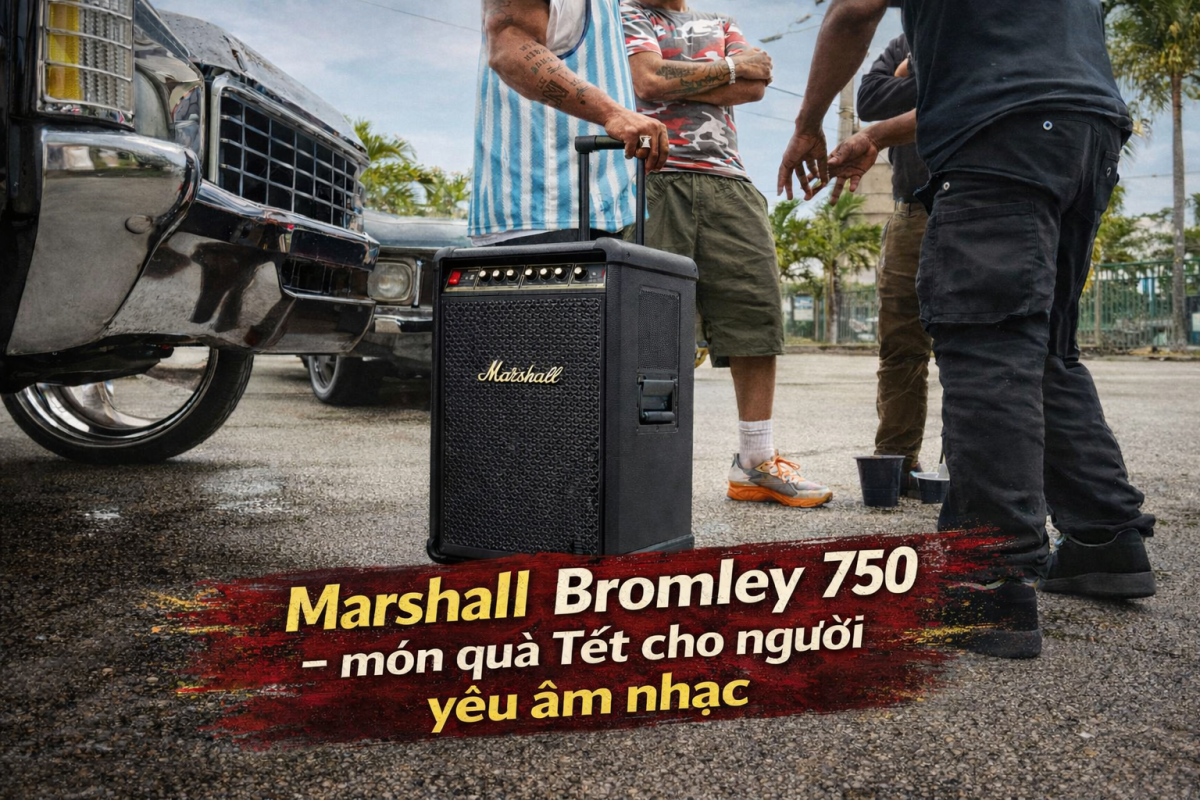 Marshall Bromley 750 – món quà Tết đẳng cấp cho người yêu âm nhạc