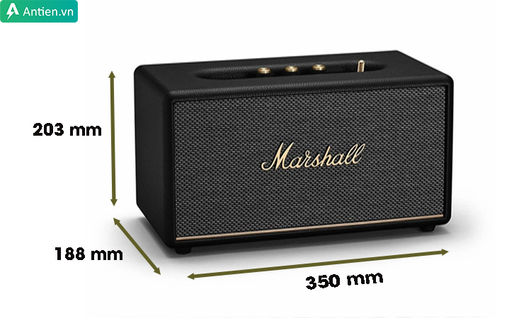 Marshall Stanmore 3 sở hữu kích thước nhỏ gọn, phù hợp mọi không gian