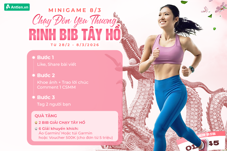 Đừng quên tham gia minigame 8/3 để săn BIB Tay Ho Half Marathon 2026