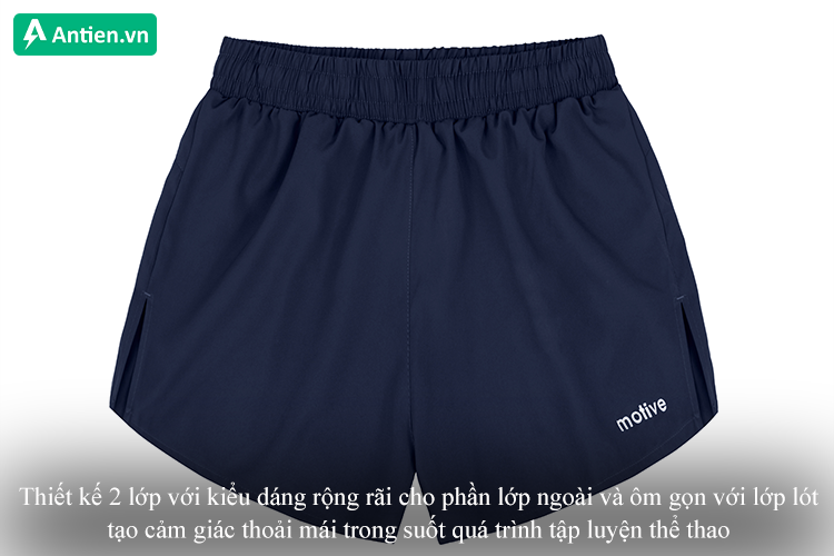 Thiết kế 2 lớp tạo độ thoải mái trong suốt quá trình tập luyện