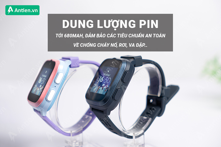 Viên pin 680mAh để sử dụng liên tiếp 3-4 ngày mới cần phải sạc lại