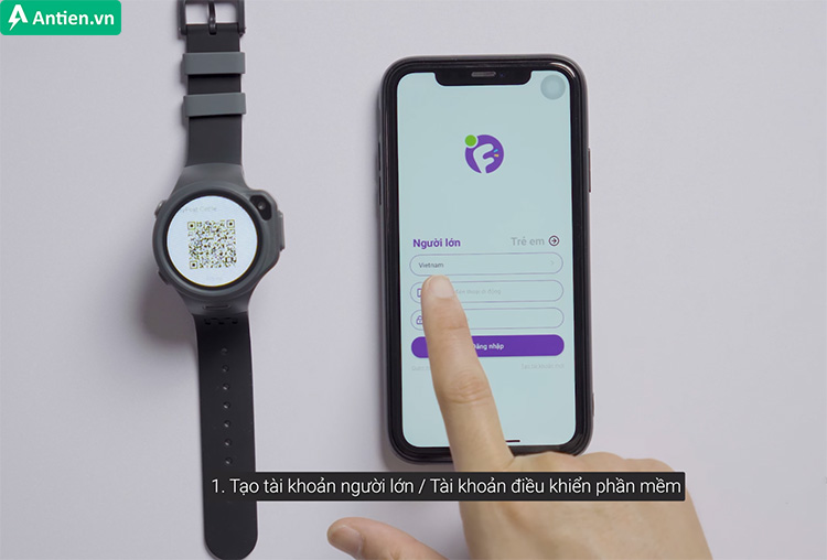 Đăng ký tài khoản người lớn theo các bước hướng dẫn