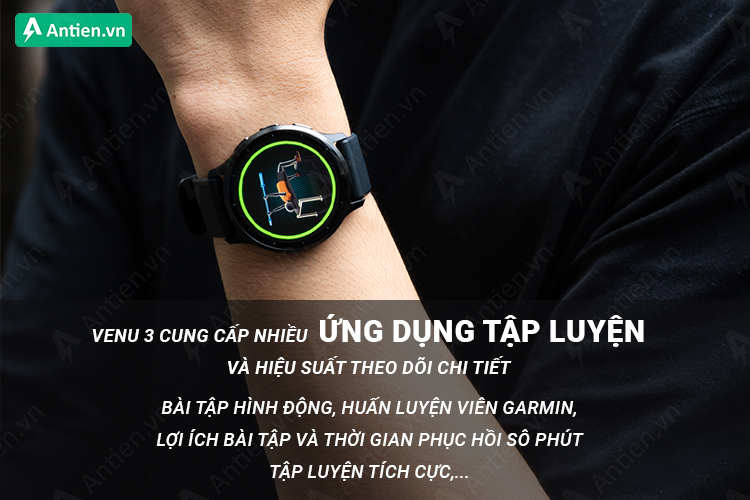 Dòng Garmin Venu 3 Series hỗ trợ tới hơn 30 bộ môn thể thao cùng các tính năng theo dõi hiệu suất tối ưu