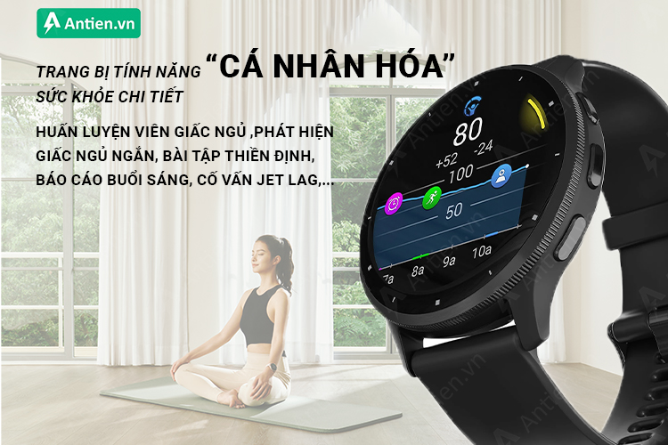 Trên Venu 3/3S trang bị đầy đủ các tính năng theo dõi sức khỏe chi tiết