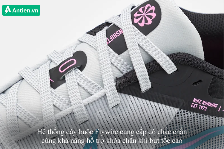 Hệ thống dây buộc Flywire cung cấp độ chắc chắn và cố định cho giày