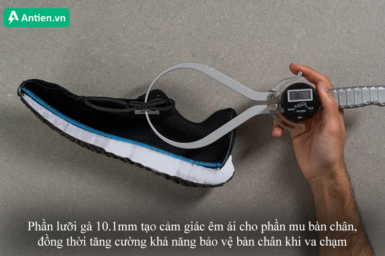 Lưỡi gà dày 10.1mm cung cấp độ êm ái cao