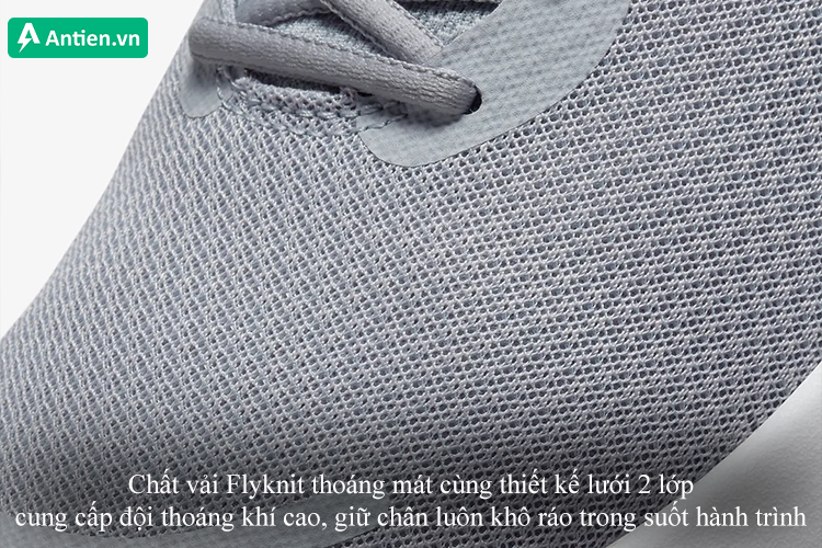 Thân trên thoáng khí cung cấp độ thoải mái cho chân