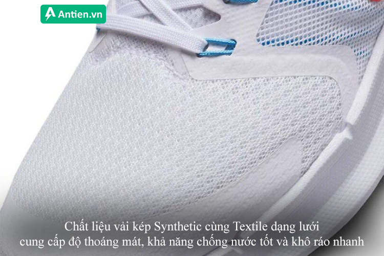 Chất liệu vải kép thoáng khí, khô ráo nhanh