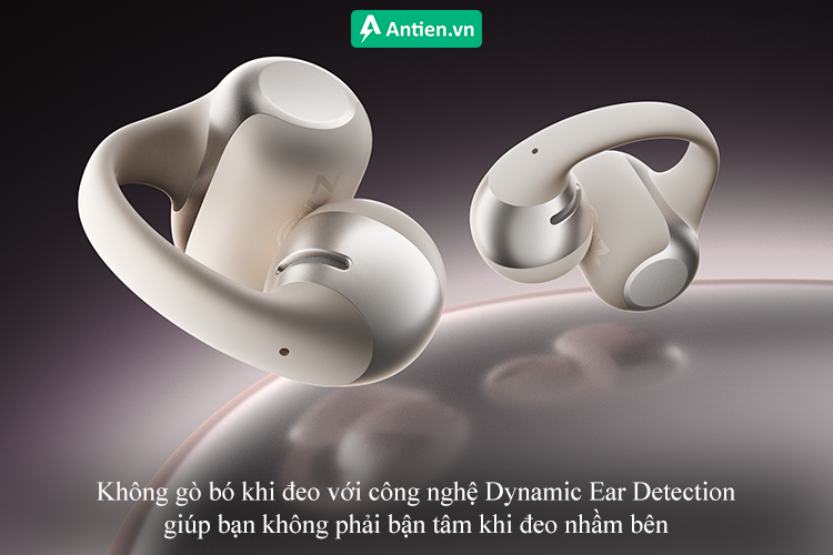 Không gò bó khi đeo với cảm biến Dynamic Ear Detection