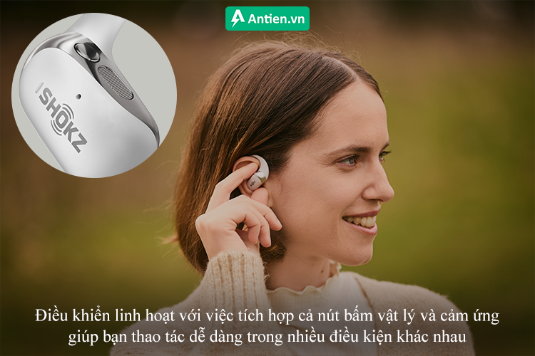 Điều khiển linh hoạt kết hợp giữa cảm ứng và nút bấm vật lý