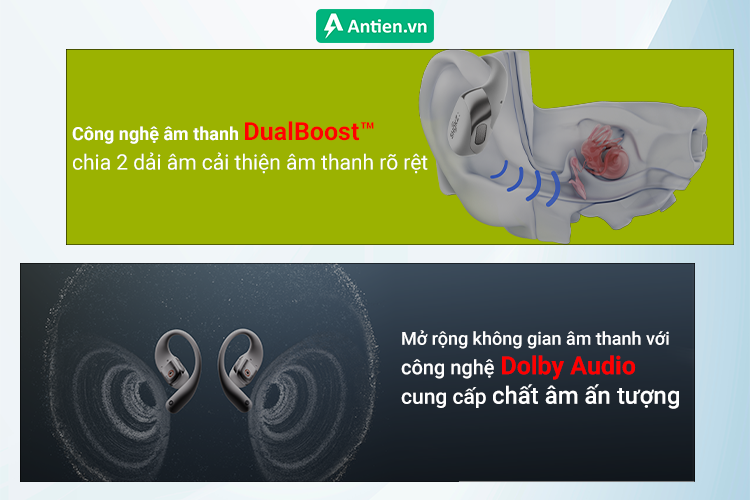 Công nghệ âm thanh trên Shokz OpenFit 2+