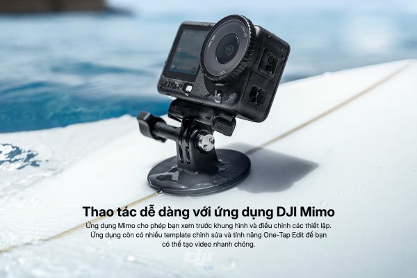 DJI Osmo Action 6 kết hợp hiệu quả với ứng dụng DJI Mimo