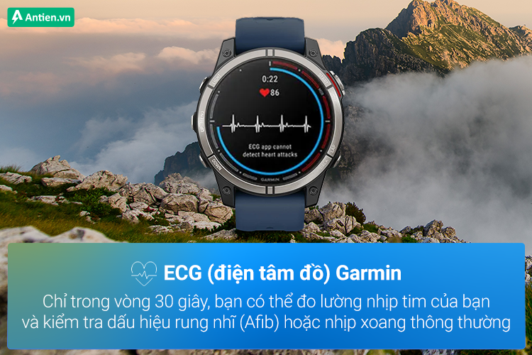 Đo lường nhịp tim chi tiết với tính năng điện tâm đồ Garmin mới
