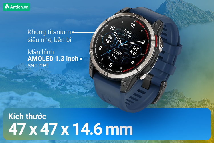Quatix 7 Pro sở hữu thiết kế nổi bật, cân mọi outfit