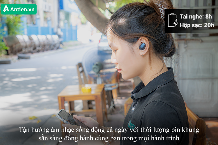 Tận hưởng âm nhạc cả ngày với thời lượng pin siêu trâu