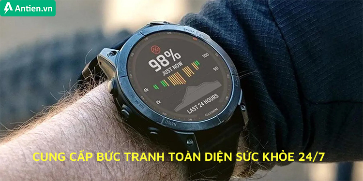 Chinh phục từng giờ với các tính năng theo dõi sức khỏe và thể chất 24/7 