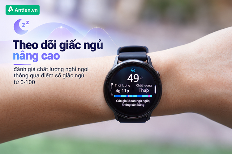 Việc theo dõi giấc ngủ giúp nàng điều chỉnh lối sống để có giấc ngủ chất lượng