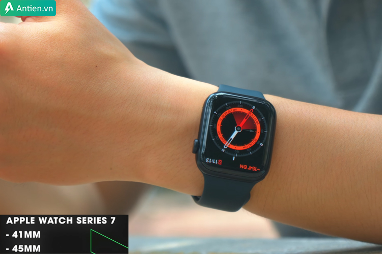 Apple Watch 7 trang bị 2 kích thước mặt