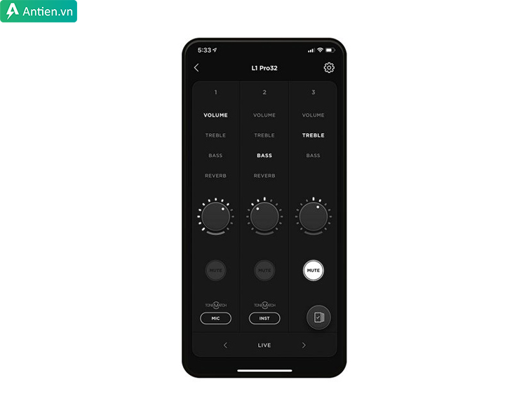 Điều khiển không dây trực quan loa L1 Pro qua ứng dụng