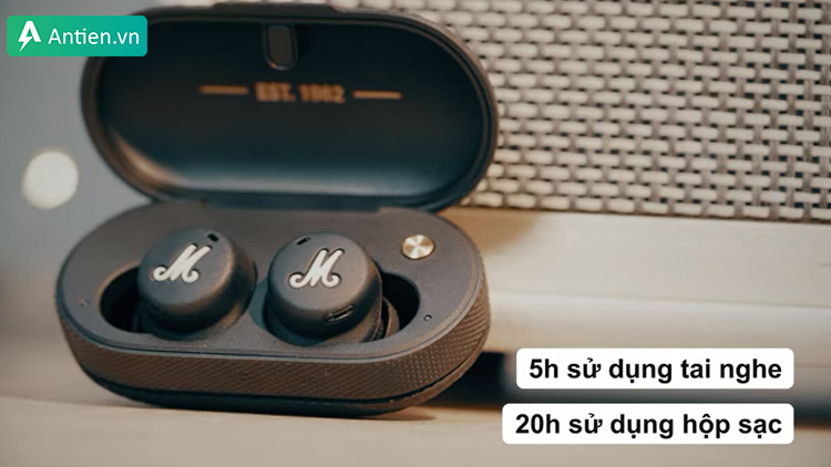 Tai nghe không dây Marshall Mode II có pin khá lớn