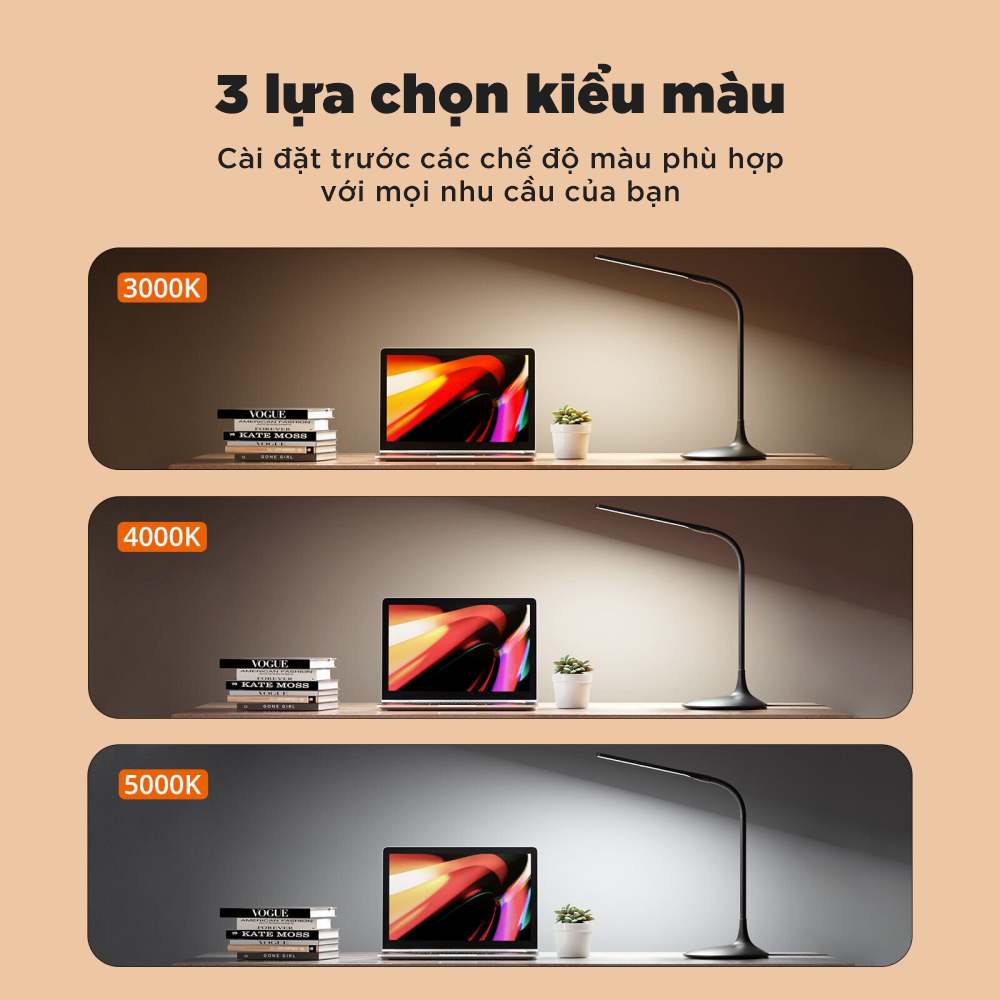 Đèn Led Taotronics TT-DL1004 có 3 chế độ ánh sáng